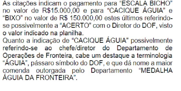 Trecho da den&uacute;ncia contra o coronel Kleber Haddad Lane - Foto: Reprodu&ccedil;&atilde;o